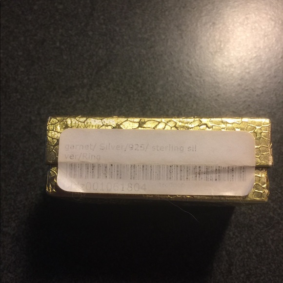 925 SS Ring w/Genuine Garnets Size 7 - Picture 7 of 7